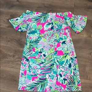 Lilly Pulitzer off shoulder dress S